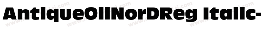 AntiqueOliNorDReg Italic字体转换